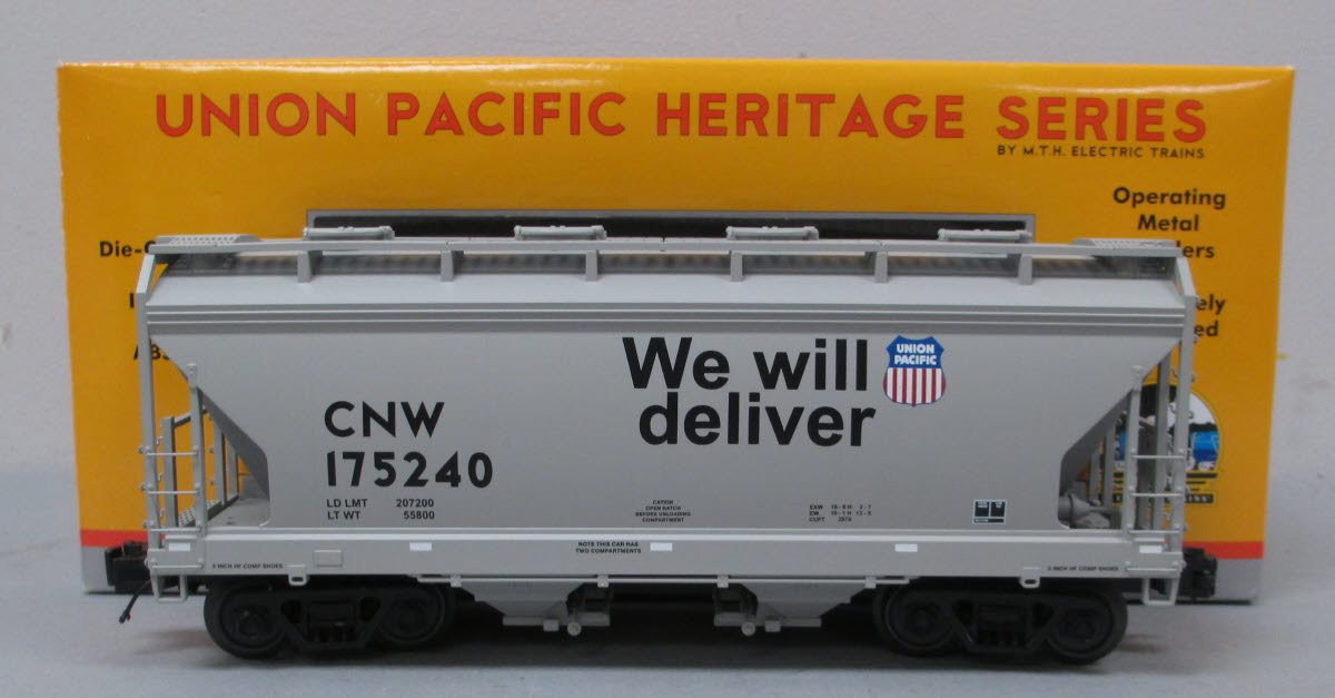 MTH 20-97648 O C&NW 2-Bay Centerflow Hopper #175240 LN/Box