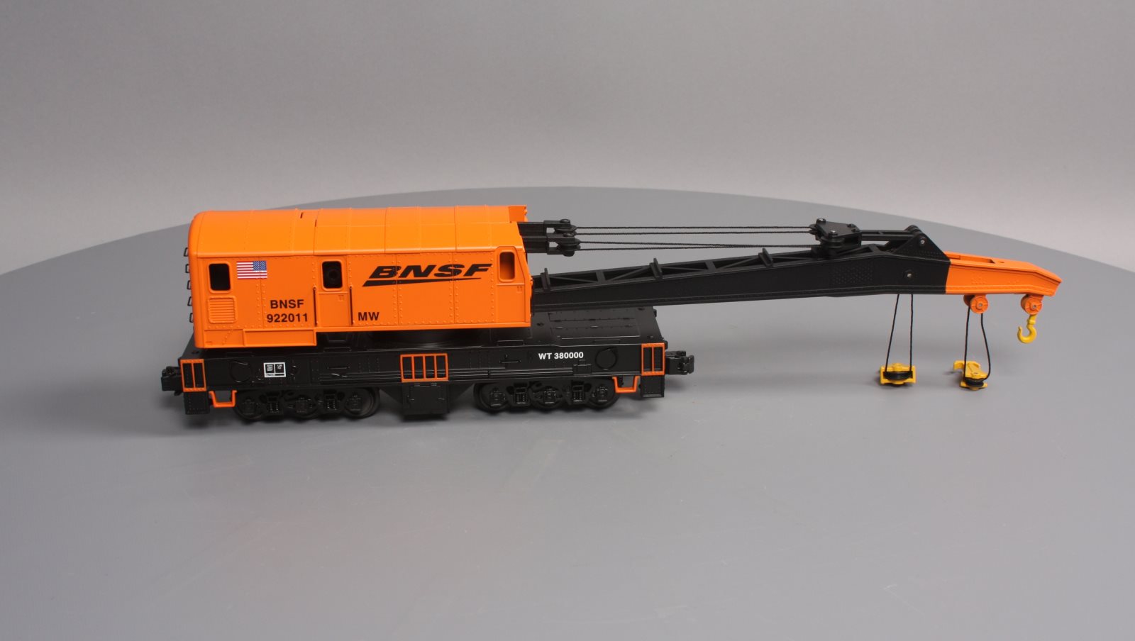 MTH 20-98908 O Gauge BNSF Crane Car #922011 LN/Box