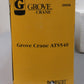 Norscot 30098 1:50 Die Cast Yellow & Silver Grove Crane ATS540
