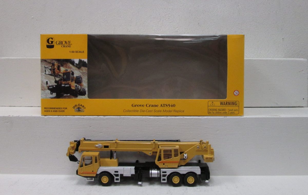 Norscot 30098 1:50 Die Cast Yellow & Silver Grove Crane ATS540