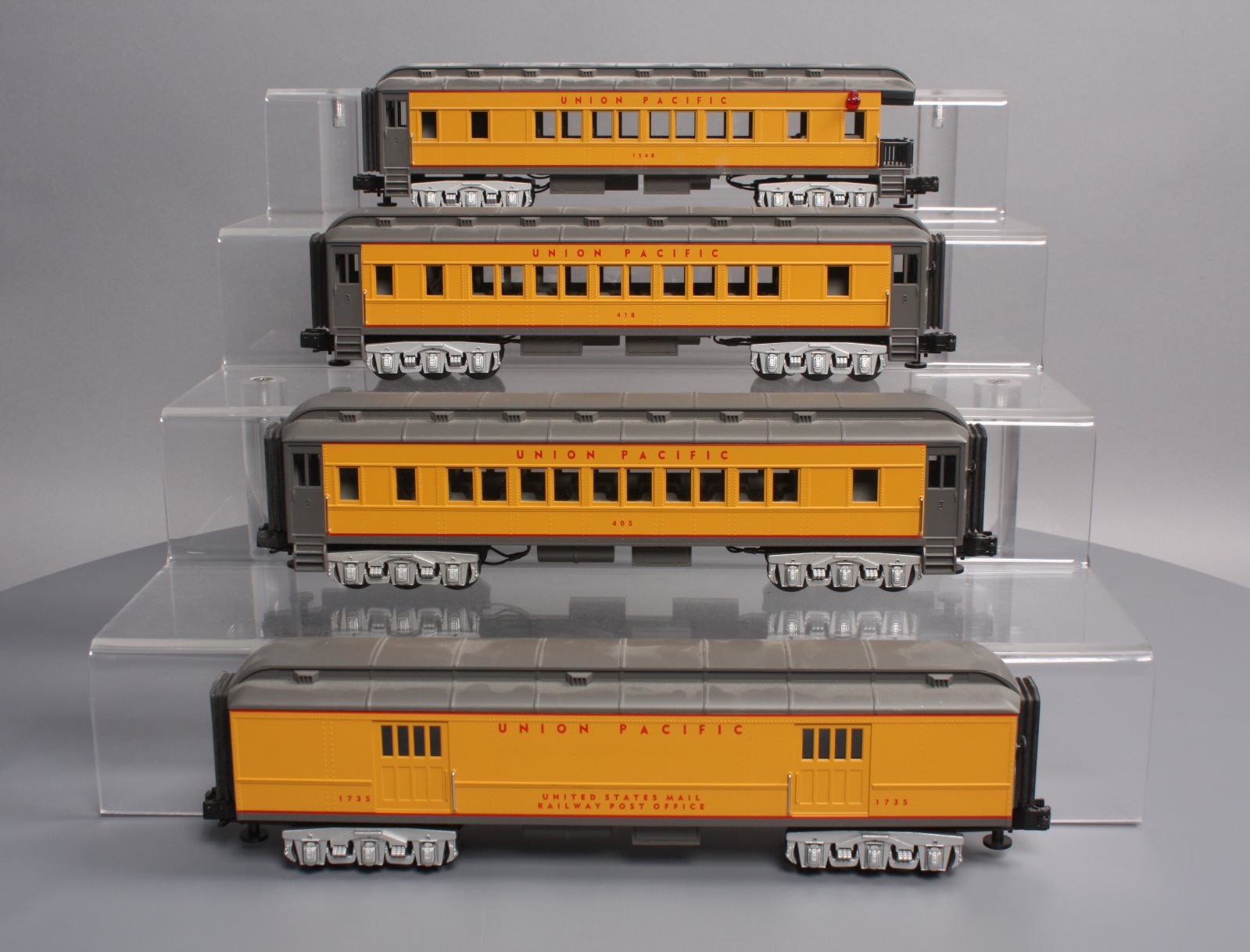 MTH 30-6252 O Union Pacific RailKing O-27 Madison Passenger Car Set (Set of 4) LN/Box