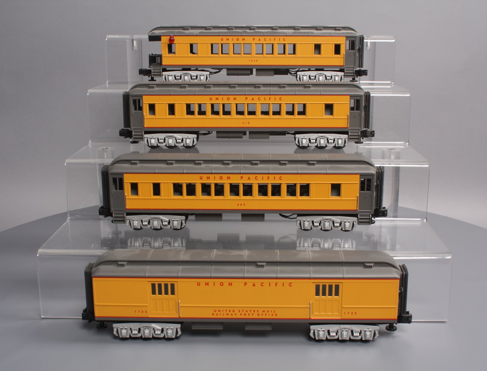 MTH 30-6252 O Union Pacific RailKing O-27 Madison Passenger Car Set (Set of 4) LN/Box