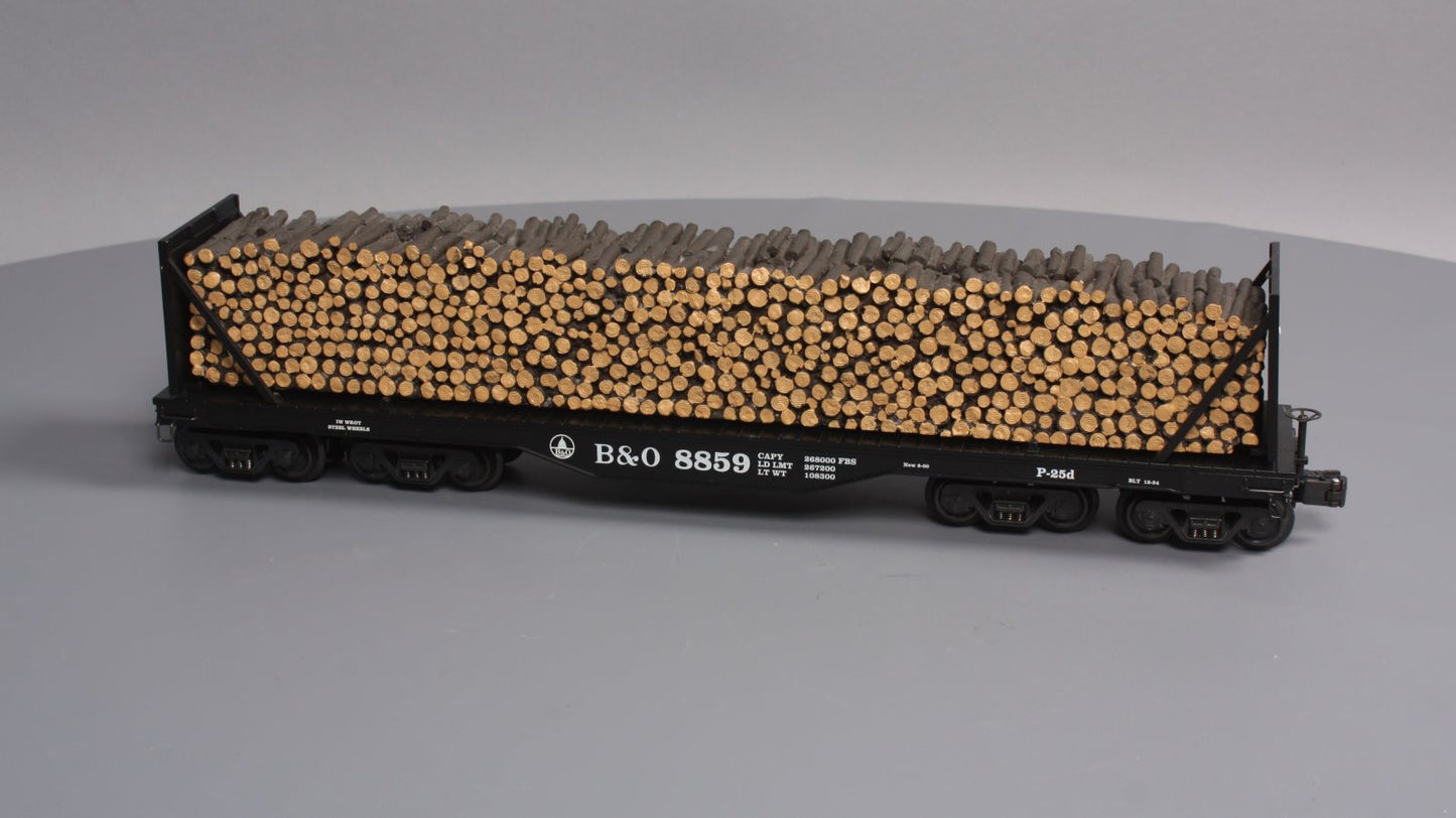 K-Line K693-1091 Baltimore & Ohio Flatcar wi/Pulpwood Load LN/Box