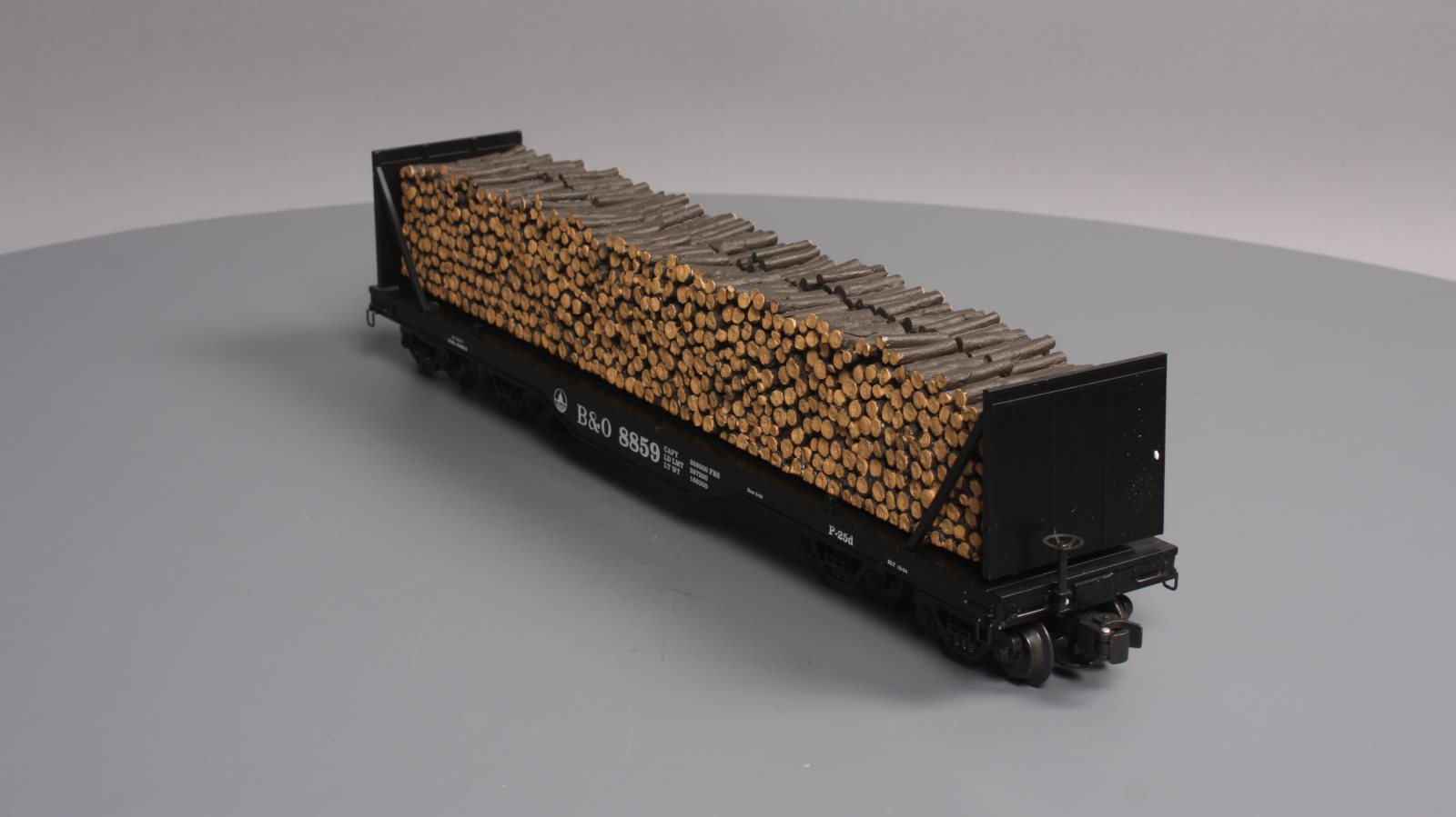K-Line K693-1091 O Gauge Baltimore & Ohio Flatcar wi/Pulpwood Load LN/Box
