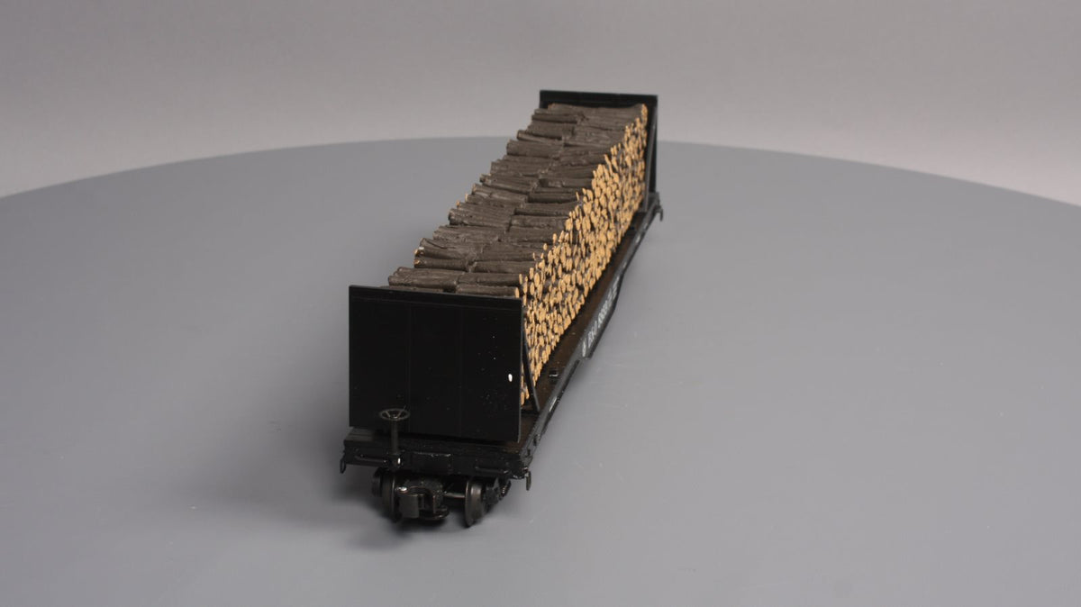 K-Line K693-1091 O Gauge Baltimore & Ohio Flatcar wi/Pulpwood Load LN/Box
