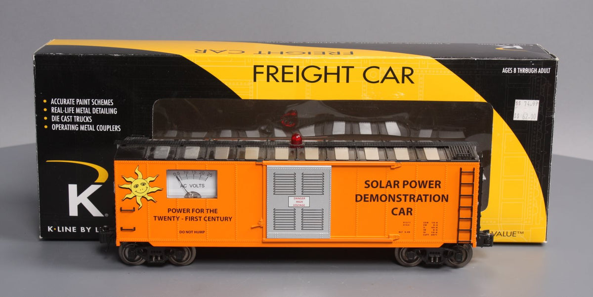 Lionel K-line 6-21265 O Gauge Solar Power Operating Voltmeter Car NIB