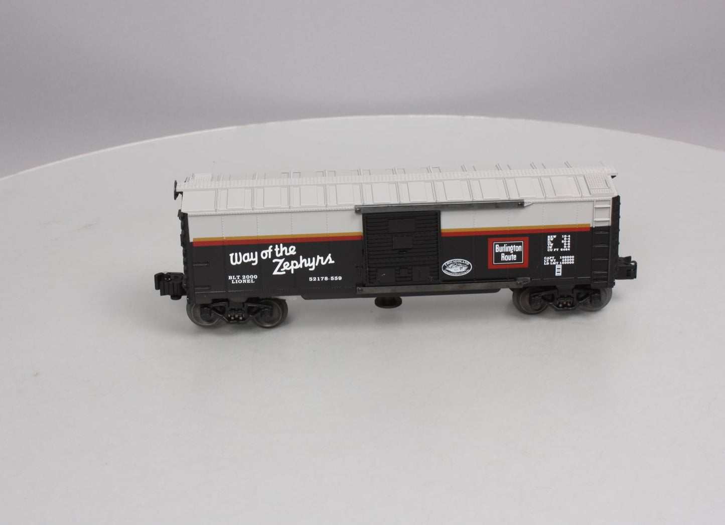 Lionel 6-52178-559 O Chicagoland LRRC Burlington Uncle Herb Action Car EX/Box