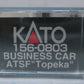 Kato 156-0803 N Scale ATSF "Topeka" Business Car LN/Box
