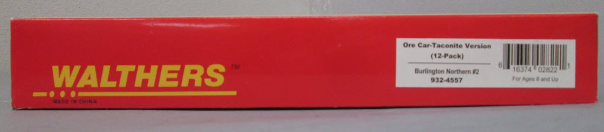 Walthers 932-4557 HO Scale Burlington Northern Taconite Ore 12-Car Set LN/Box