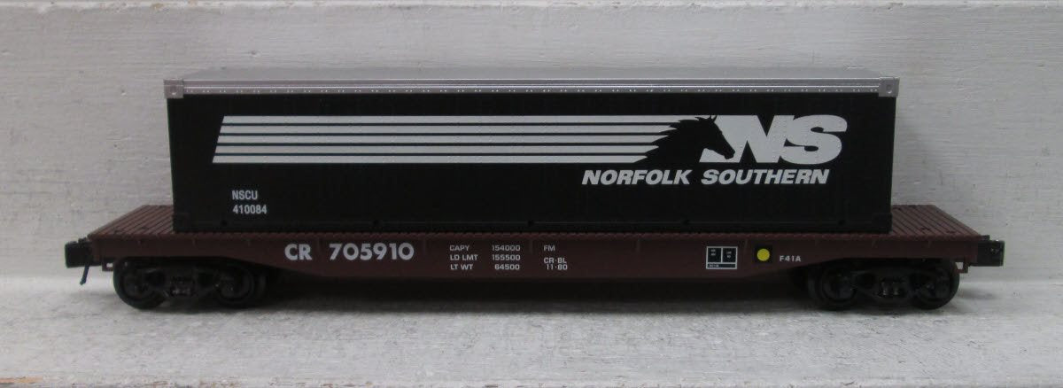 K-Line 6-22161 O Gauge Norfolk Southern Flat Car w/ Load #705910 LN/Box