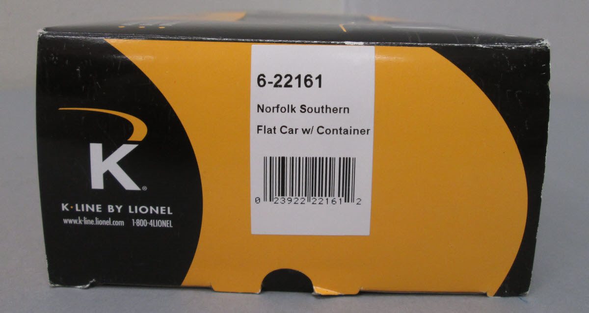 K-Line 6-22161 O Gauge Norfolk Southern Flat Car w/ Load #705910 LN/Box