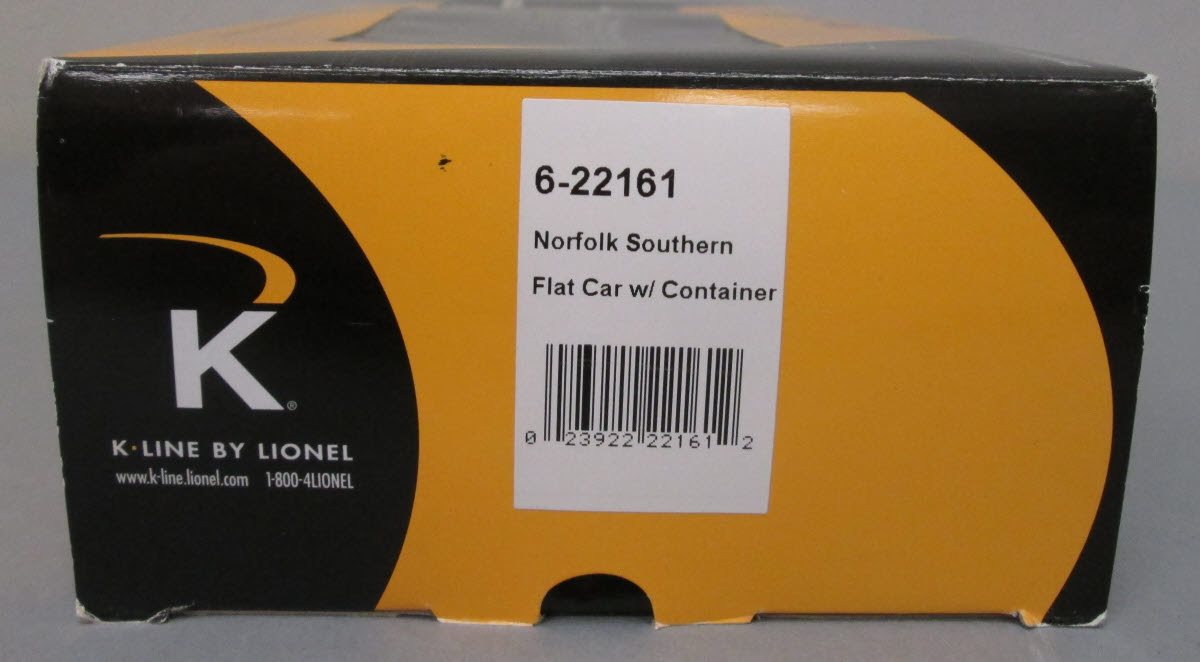 K-Line 6-22161 O Gauge Norfolk Southern Flat Car w/ Load #705910 LN/Box
