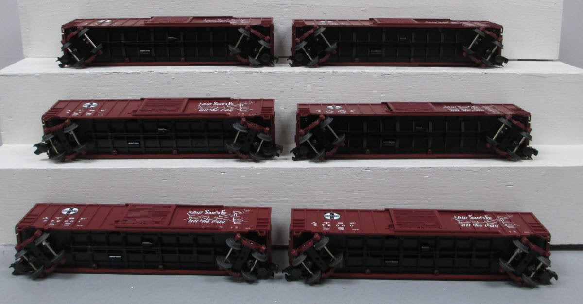 MTH 20-90055 O Santa Fe Premier 50' Box Car Set (Set of 6) LN/Box