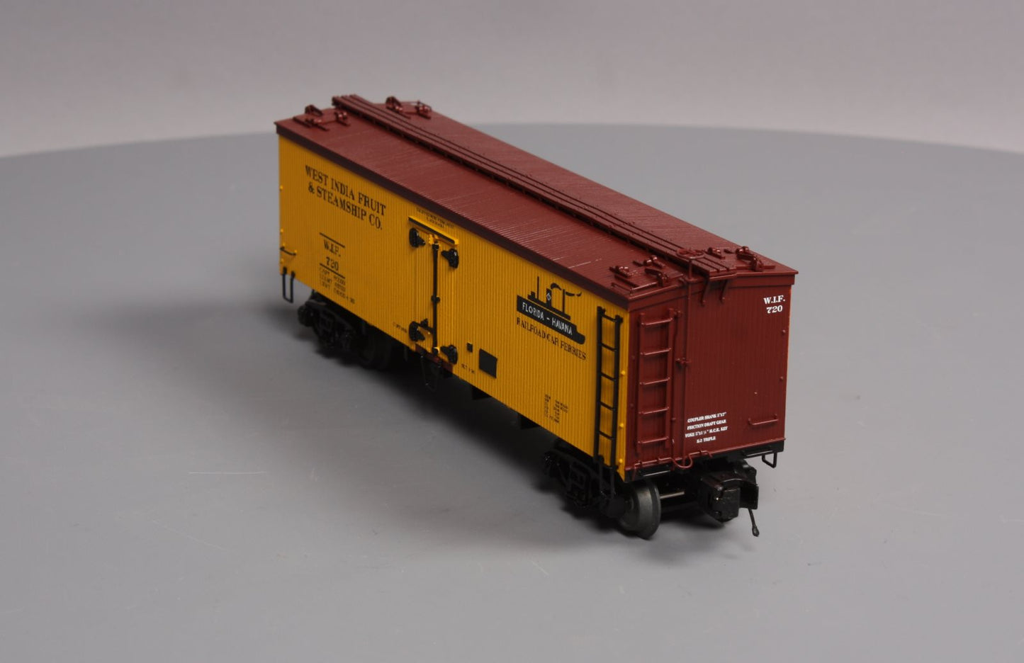 MTH 20-94359 West India Fruit & Steamship 36" Woodside Reefer #720 LN/Box