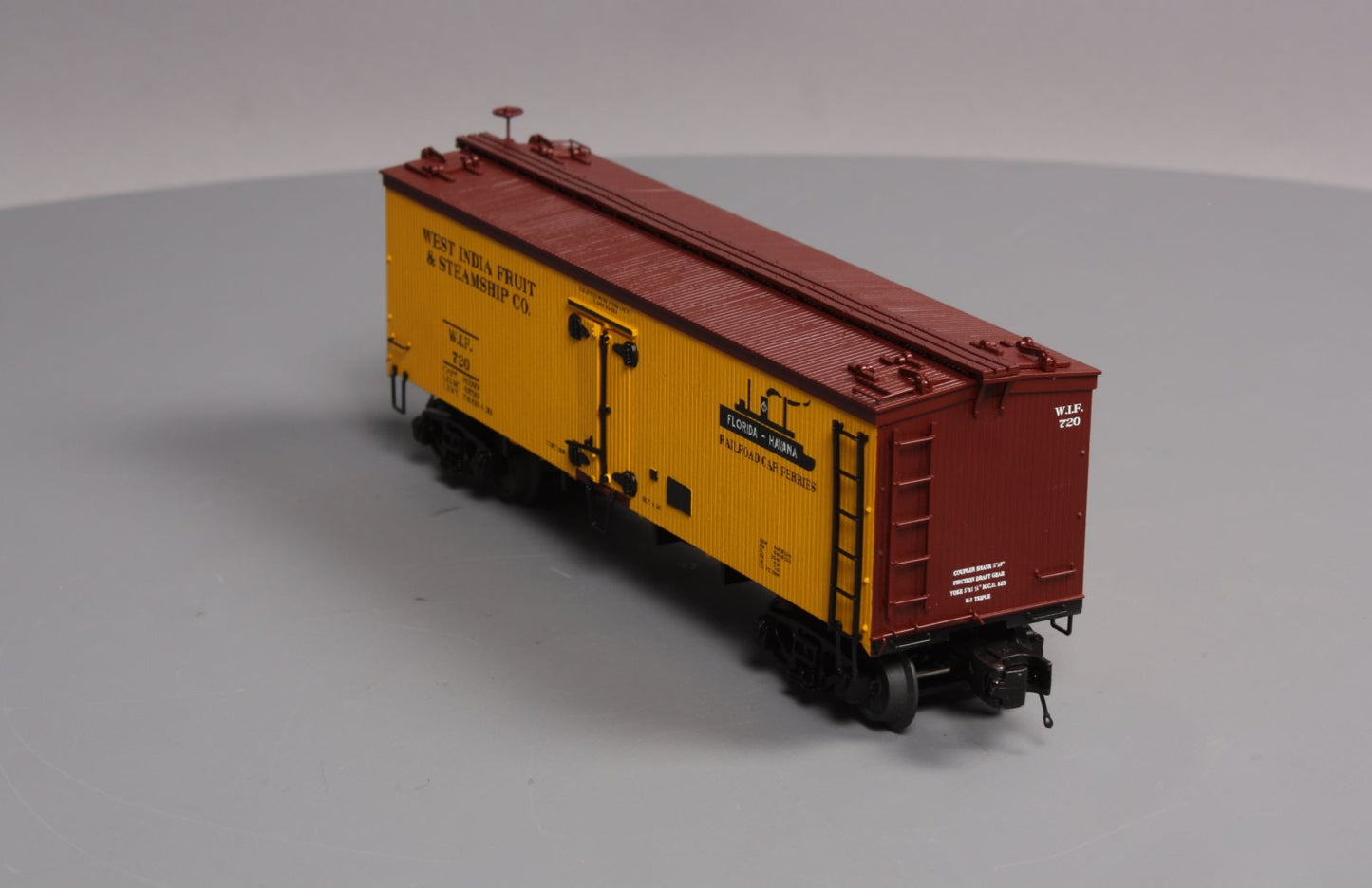 MTH 20-94359 West India Fruit & Steamship 36" Woodside Reefer #720 LN/Box