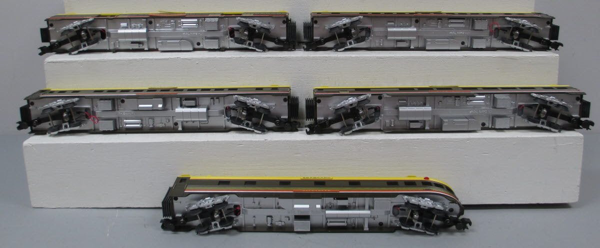 MTH 20-6515 O Gauge Seaboard 70' ABS Streamlined Passenger 5-Car Set LN/Box