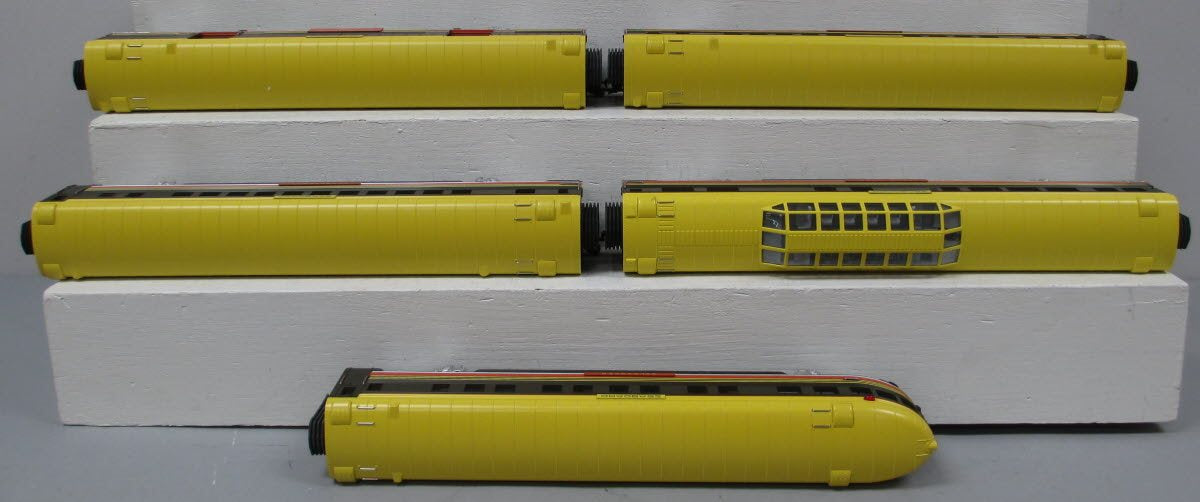 MTH 20-6515 O Gauge Seaboard 70' ABS Streamlined Passenger 5-Car Set LN/Box