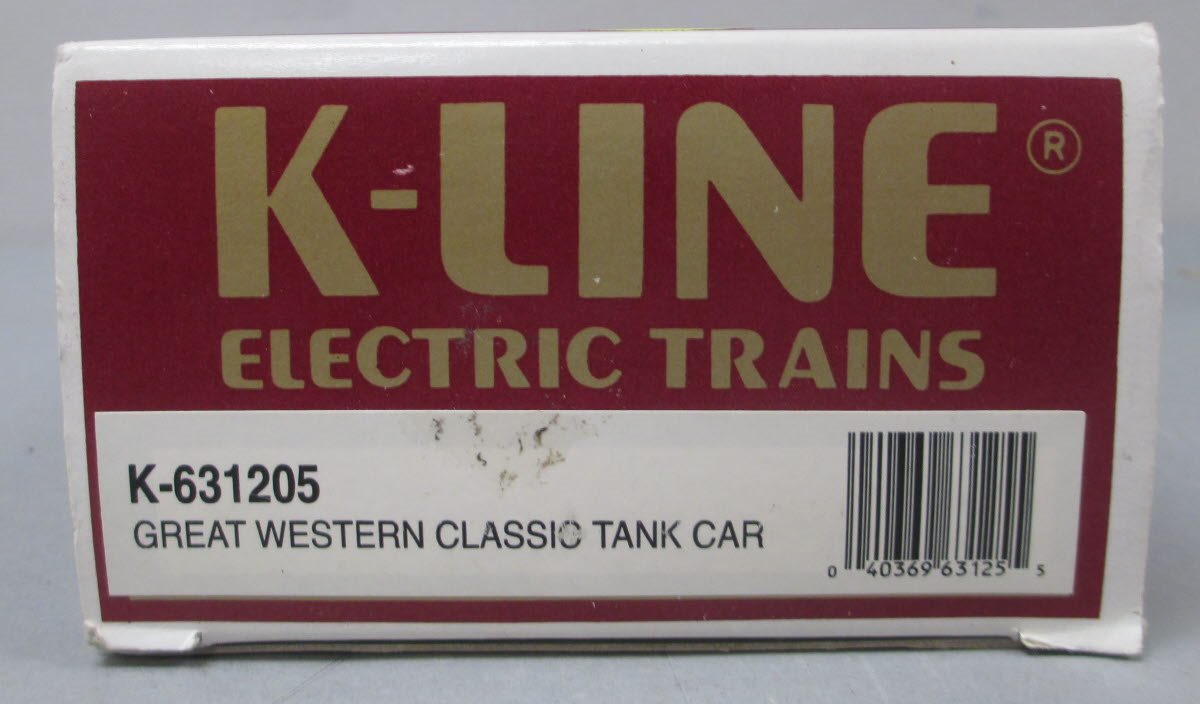 K-Line K-631205 Great Western Tank Car EX/Box