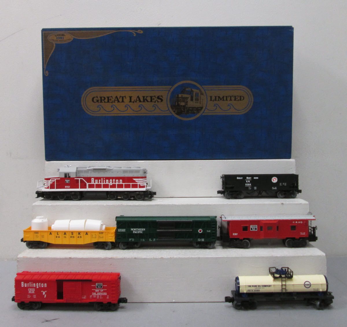 Lionel 6-1160 O Gauge Great Lakes Limited Diesel Locomotive & Freight Set MT/Box