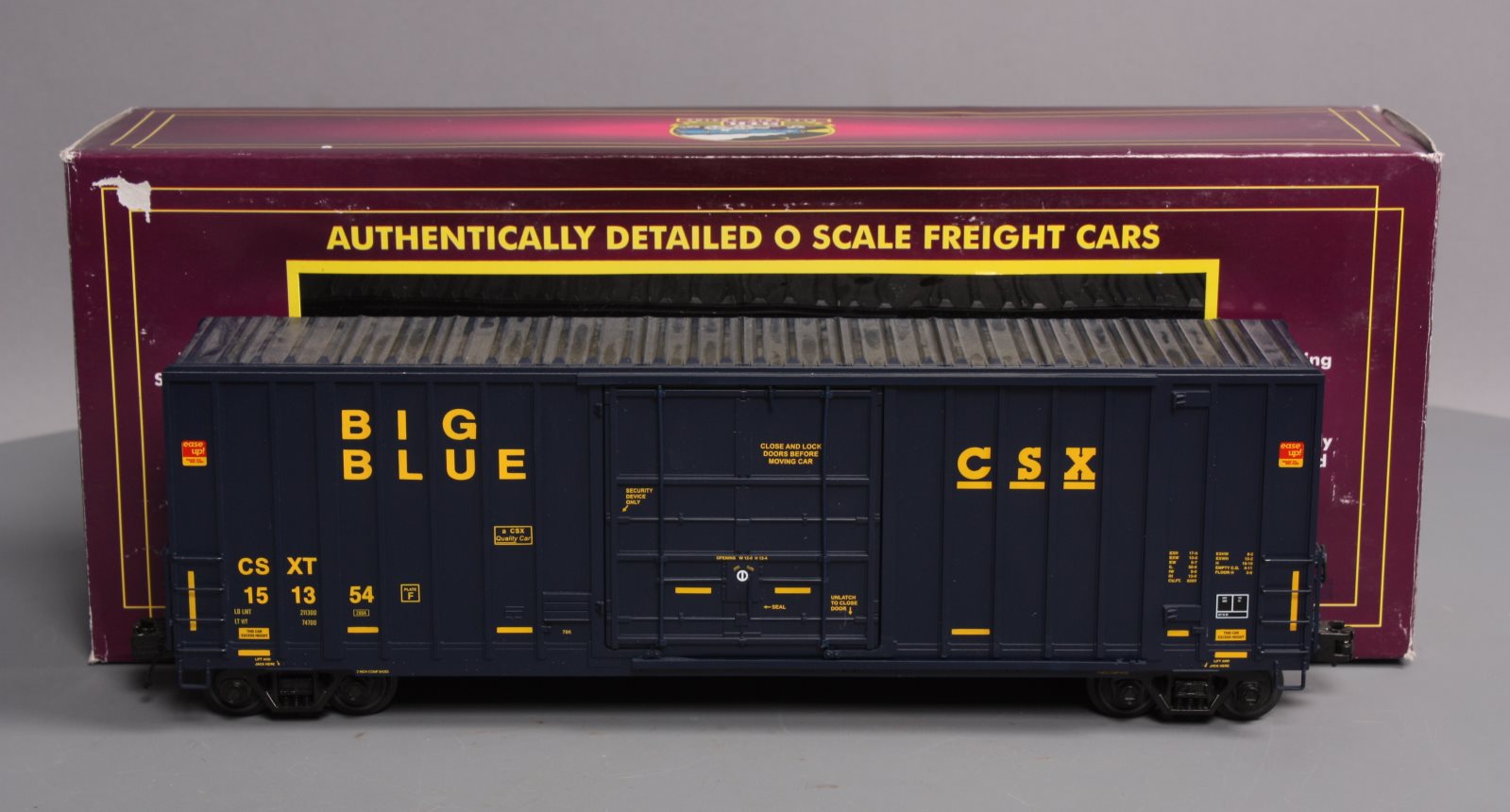 MTH 20-93540 O CSX 50' Hi-Cube Boxcar #151354