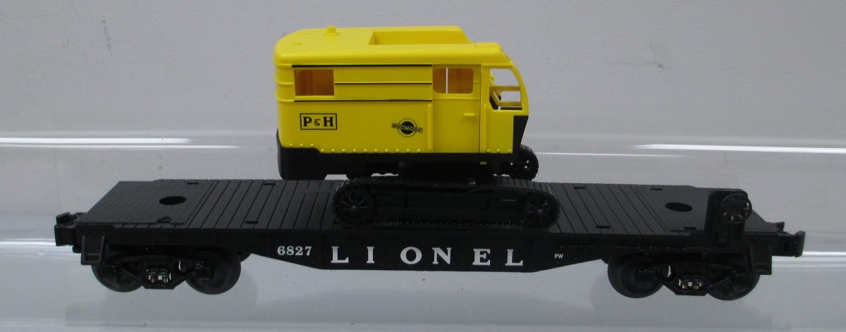 Lionel 6-39439 O Gauge Flatcar with Steam Shovel Kit #6827 LN/Box