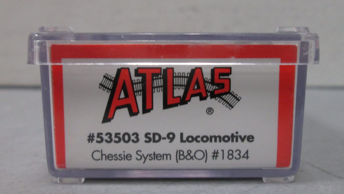 Atlas 53503 N Scale Chessie System B&O SD-9 Powered Locomotive #1834 LN/Box