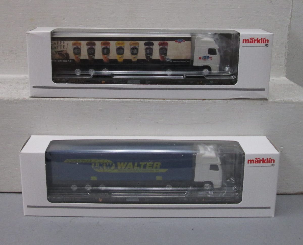 Marklin 47416 HO Scale Rolling Road Set with 5 Depressed Floor Flat Cars