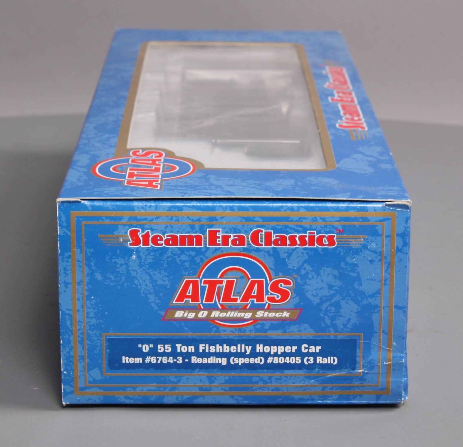 Atlas 6764-3 O Gauge Die Cast Reading 55-Ton Fishbelly Hopper #80405 - 3 Rail LN/Box