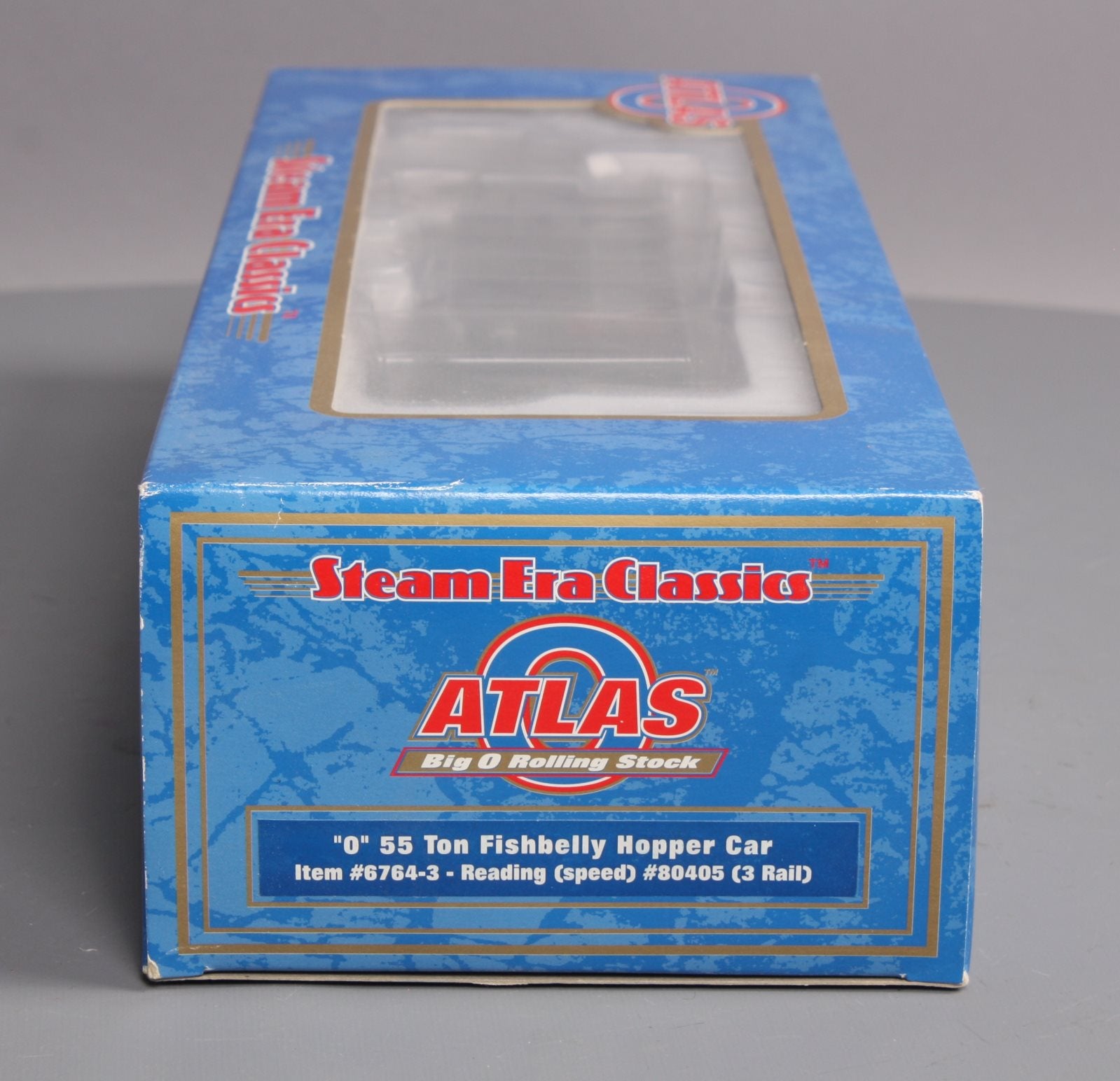 Atlas 6764-3 O Gauge Die Cast Reading 55-Ton Fishbelly Hopper #80405 - 3 Rail LN/Box