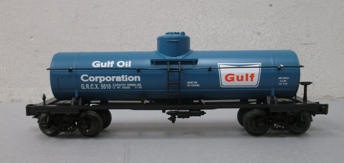 Lionel 6-26947 O Gauge Gulf Diecast Single Dome Tank Car #5010 EX/Box