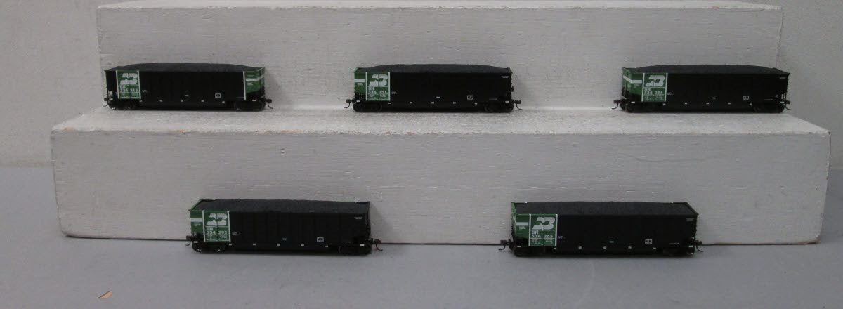Athearn 93027 HO Scale Burlington Northern #3 BethGon Coalporter 5-Pack LN/Box