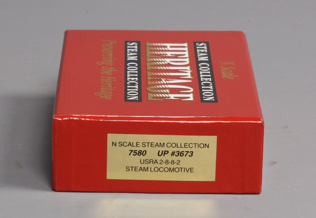 Life Like 7580 N Scale Union Pacific 2-8-8-2 Steam Locomotive & Tender #3673 LN/Box