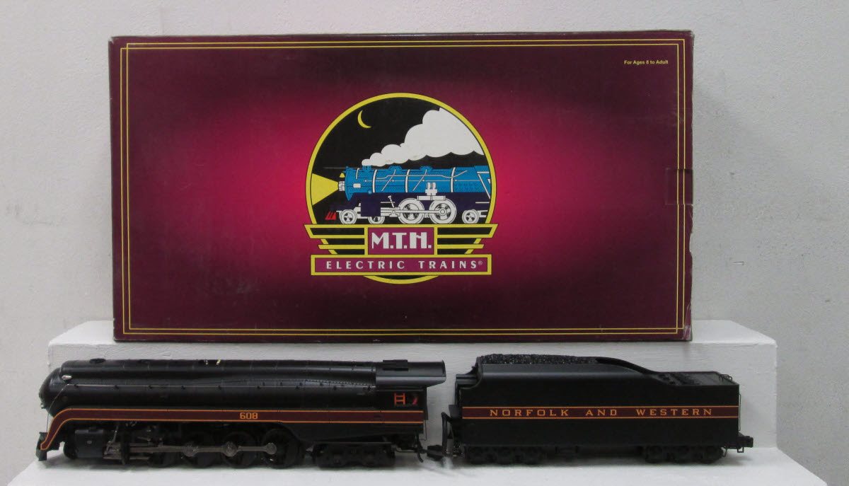 MTH 20-3133-1 Norfolk & Western 4-8-4 Steam Engine w/PS2 #608 LN/Box