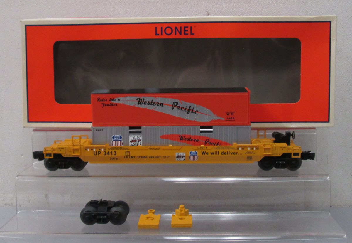 Lionel 6-58553 O Gauge Union Pacific Convention Single Maxi-Stack Car LN/Box
