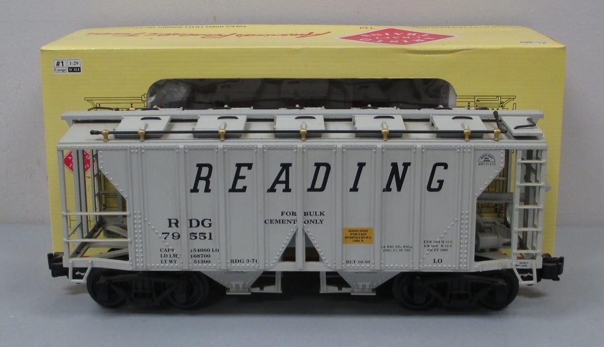 Aristo-Craft 41216 Reading 2-Bay Covered Hopper #79551 - Plastic Wheels LN/Box