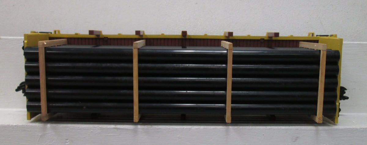 Aristo-Craft 46406 G Pennsylvania MOW Bulkhead Flat Car - Plastic Wheels LN/Box