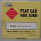 Aristo-Craft 46406 G Pennsylvania MOW Bulkhead Flat Car - Plastic Wheels LN/Box