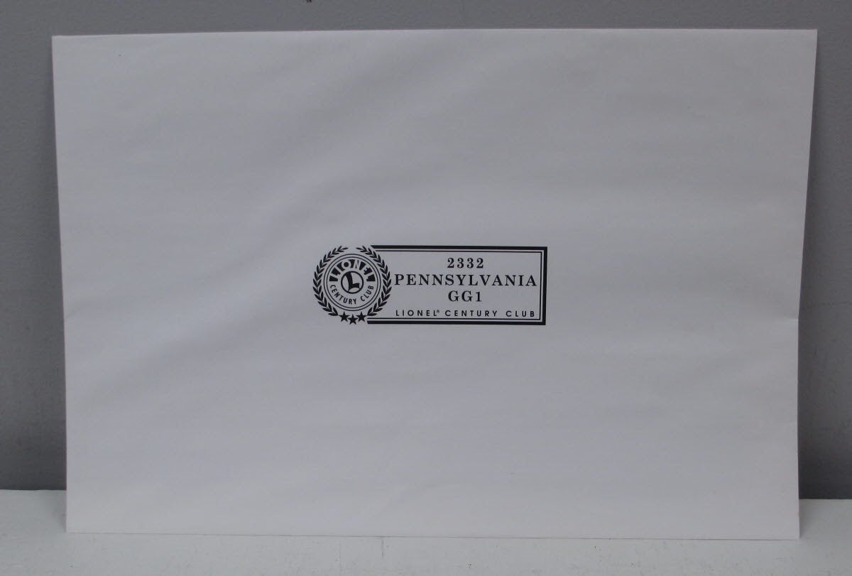 Lionel 6-18314 O Pennsylvania GG-1 Electric Locomotive #2332 w/Name Plate & Case LN/Box