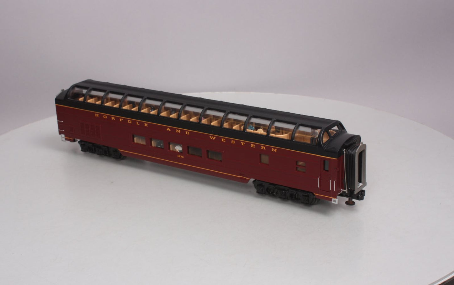 MTH 20-67260 Norfolk & Western 70' Smooth Full Vista Dome NIB