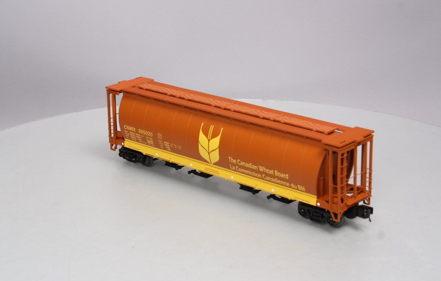 MTH 20-97707 O Gauge Canadian Wheat 100-Ton Hopper #395020 LN/Box