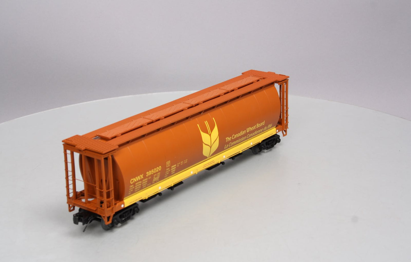 MTH 20-97707 O Gauge Canadian Wheat 100-Ton Hopper #395020 LN/Box