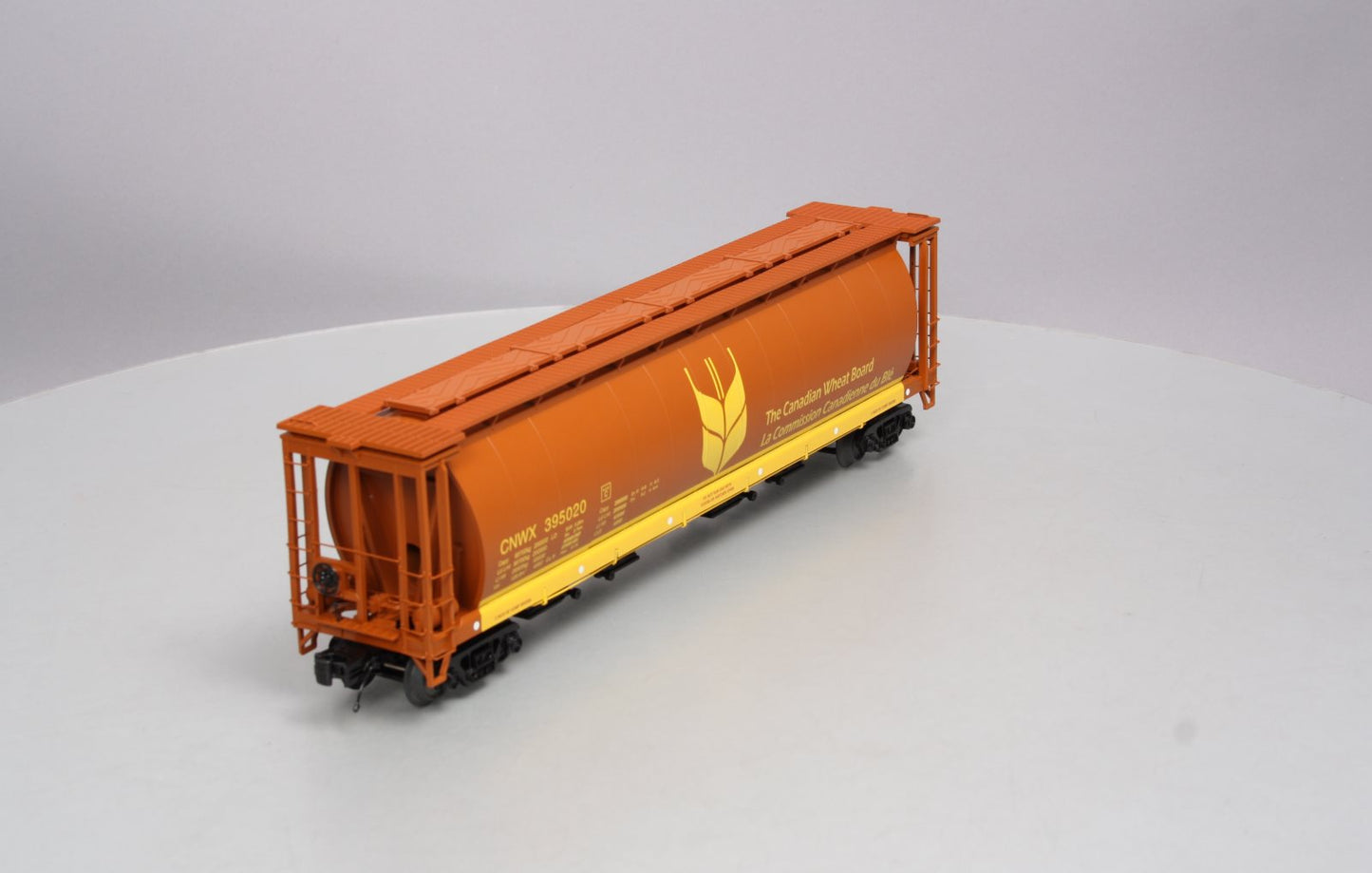 MTH 20-97707 O Gauge Canadian Wheat 100-Ton Hopper #395020 LN/Box
