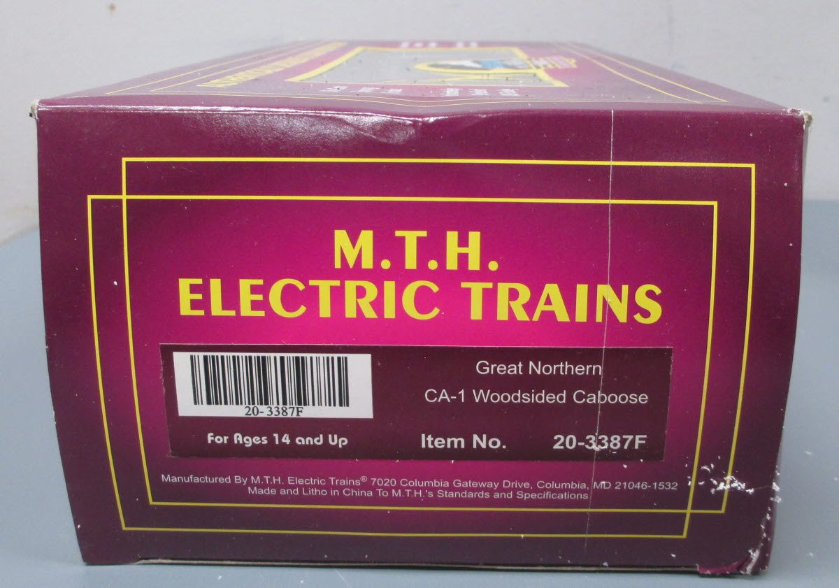MTH 20-3387F O Gauge Great Northern CA-1 Woodsided Caboose #X669 NIB