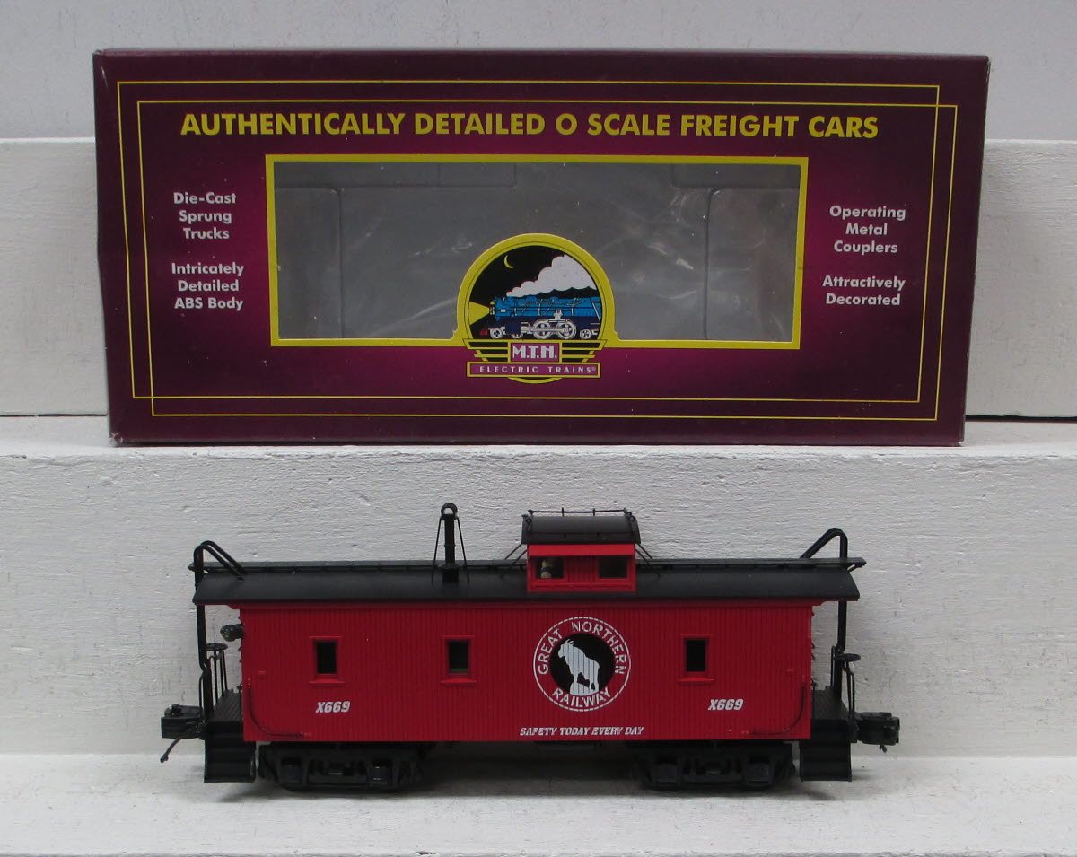 MTH 20-3387F O Gauge Great Northern CA-1 Woodsided Caboose #X669 NIB