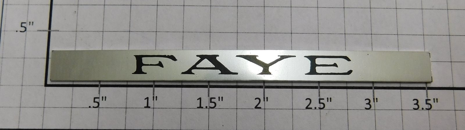 Lionel 420-2 Nickel Faye Blue Comet Nameplate