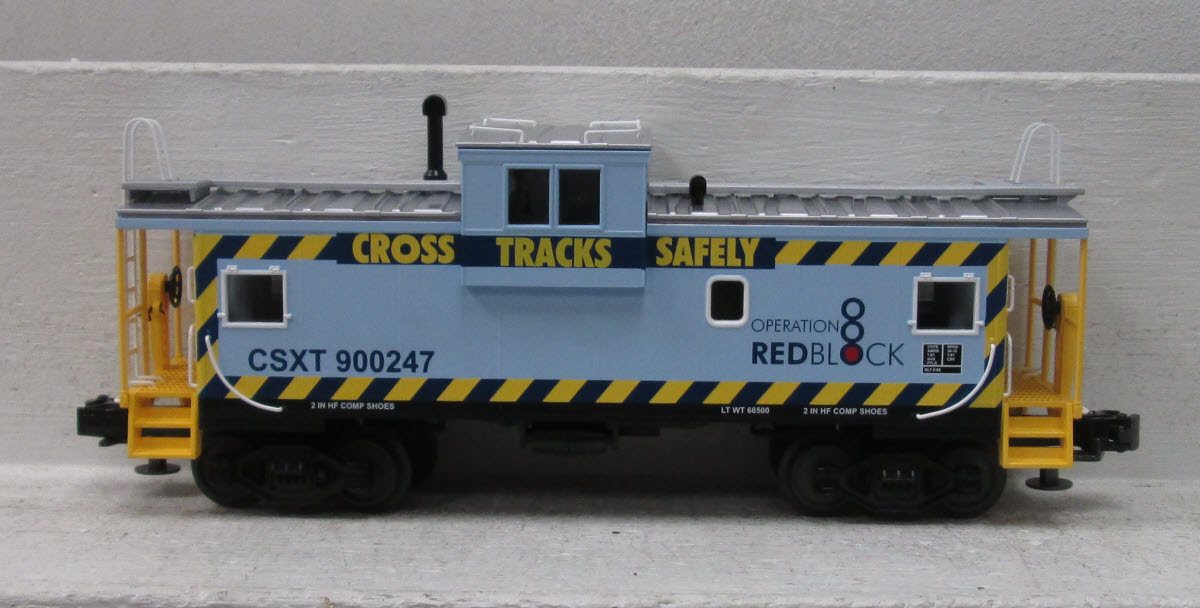 MTH 20-91061 CSX Extended Vision Illuminated Caboose #900247 EX/Box