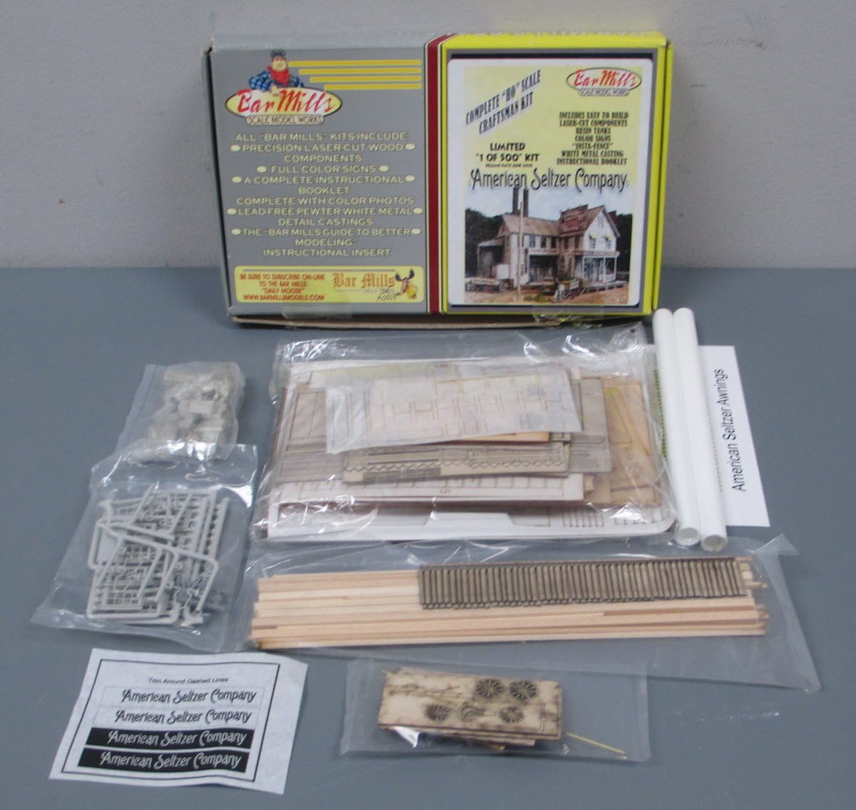 Bar Mills HO Scale American Seltzer Co. Craftsman Building Kit