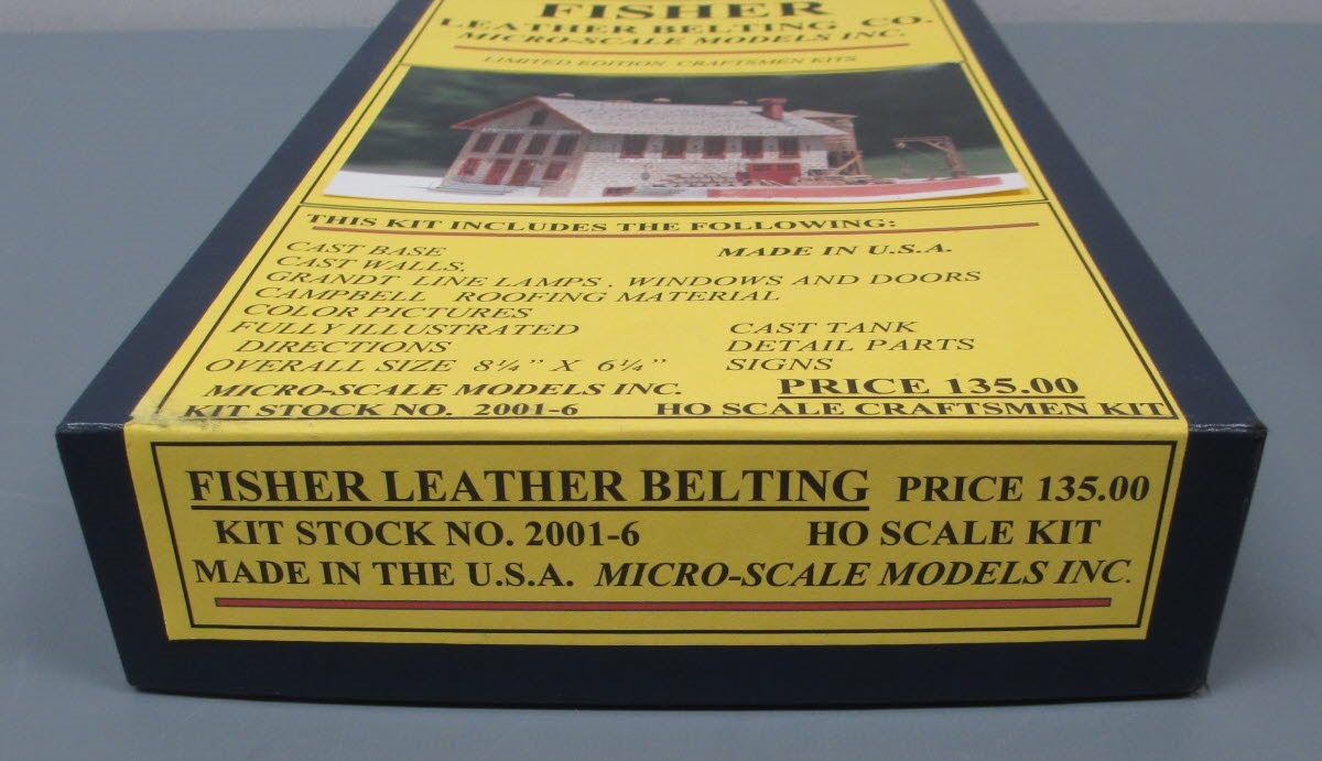 Micro-Scale Models 2001-6 HO Scale Fisher Leather Belting Co. Craftsman Kit
