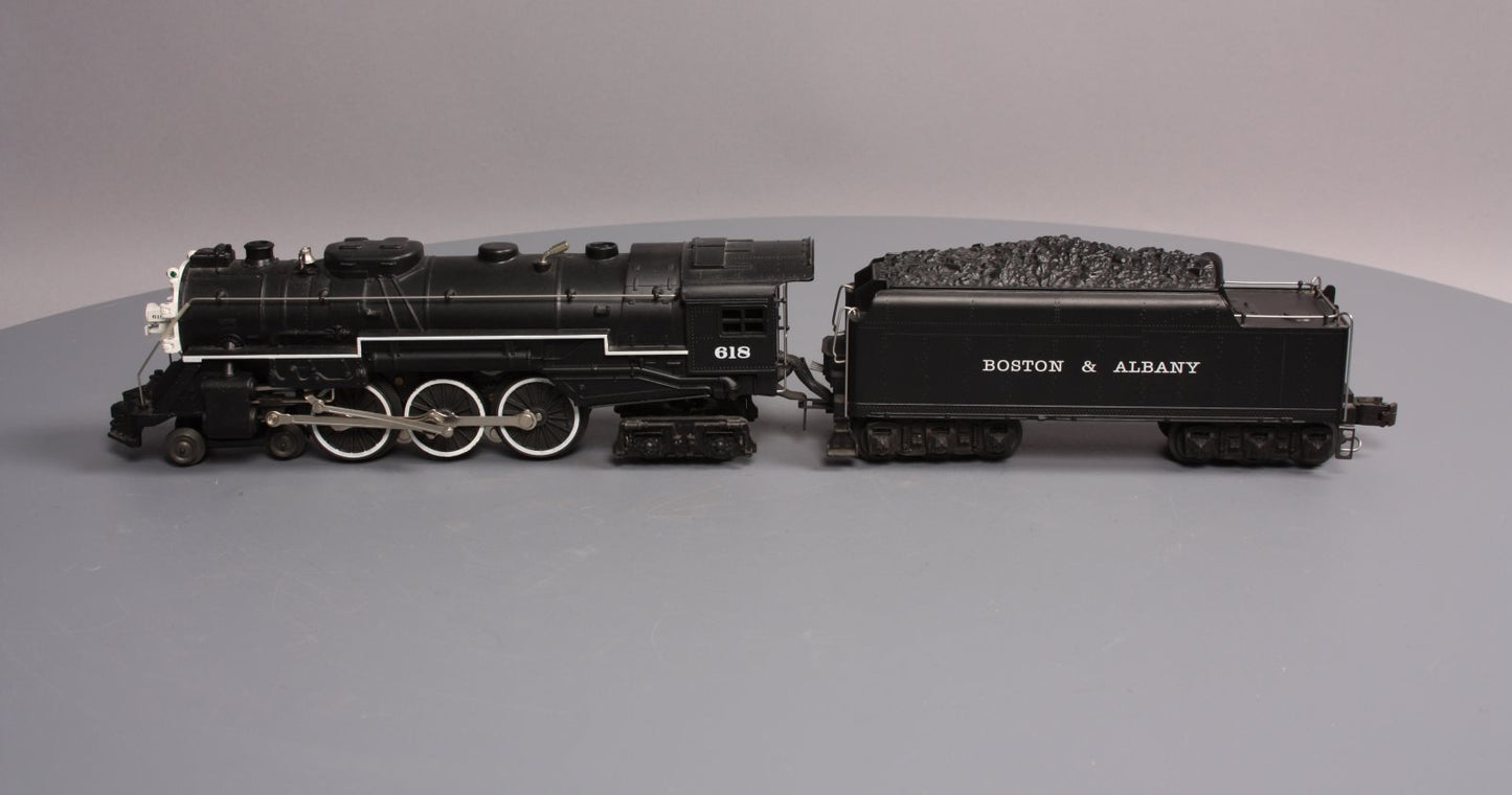 Lionel 6-18042 O Gauge B&A Hudson 4-6-4 Steam Locomotive & Tender #618 w/RS II LN/Box