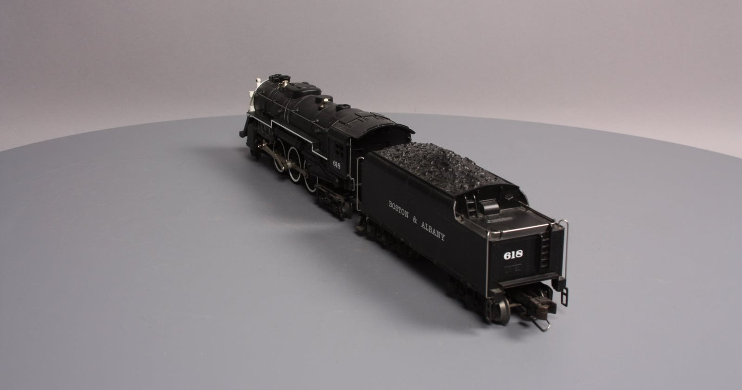 Lionel 6-18042 O Gauge B&A Hudson 4-6-4 Steam Locomotive & Tender #618 w/RS II LN/Box